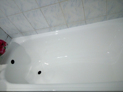 Восстановление эмали стальной ванны